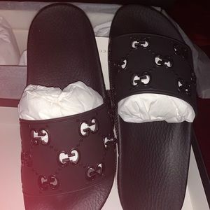 gucci slides wide feet